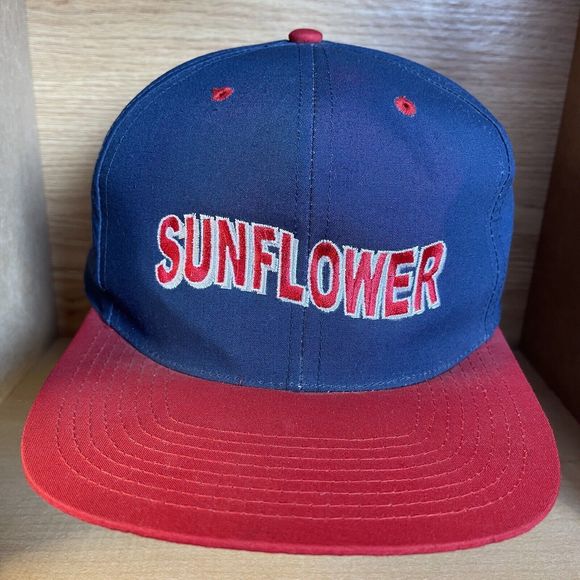 Vintage Sunflower Embroidered Snapback Hat Rare - Picture 2 of 12